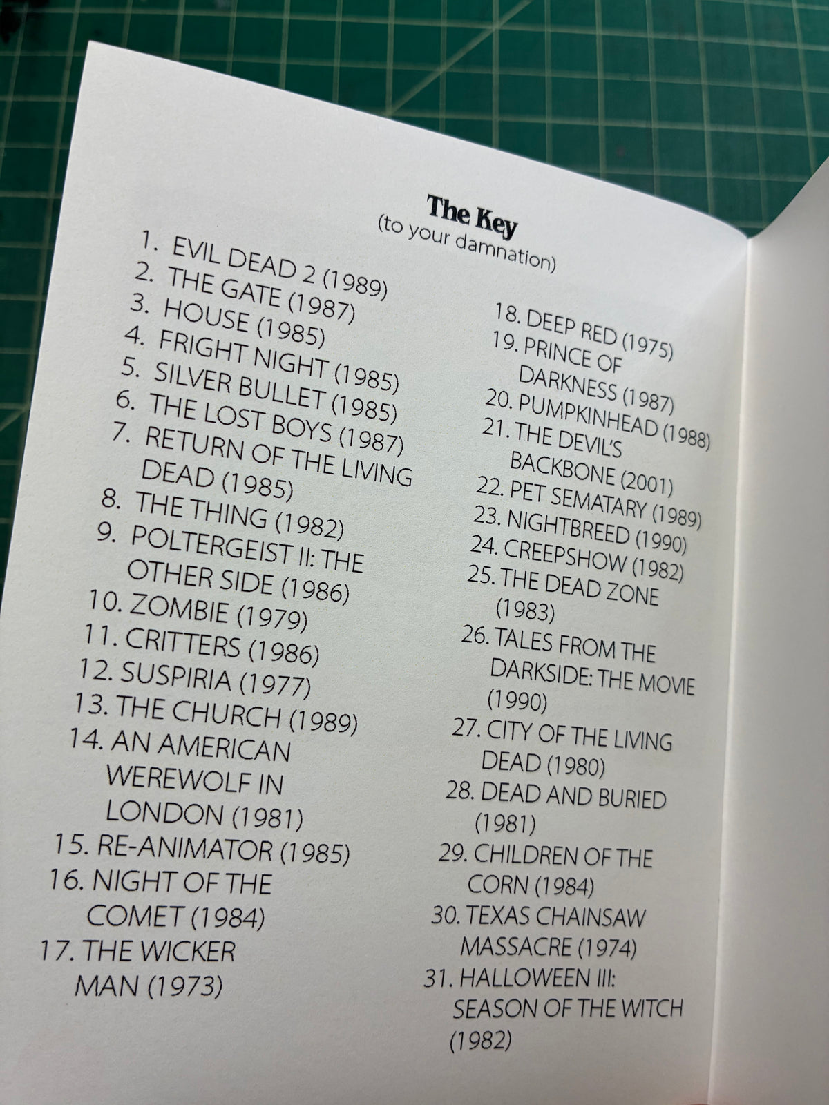 31 Days of Horrorvath - Zine